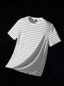 NEON BLANC 男士针织条纹圆领短袖 T 恤 青少年男孩服装>青少年男孩 T 恤