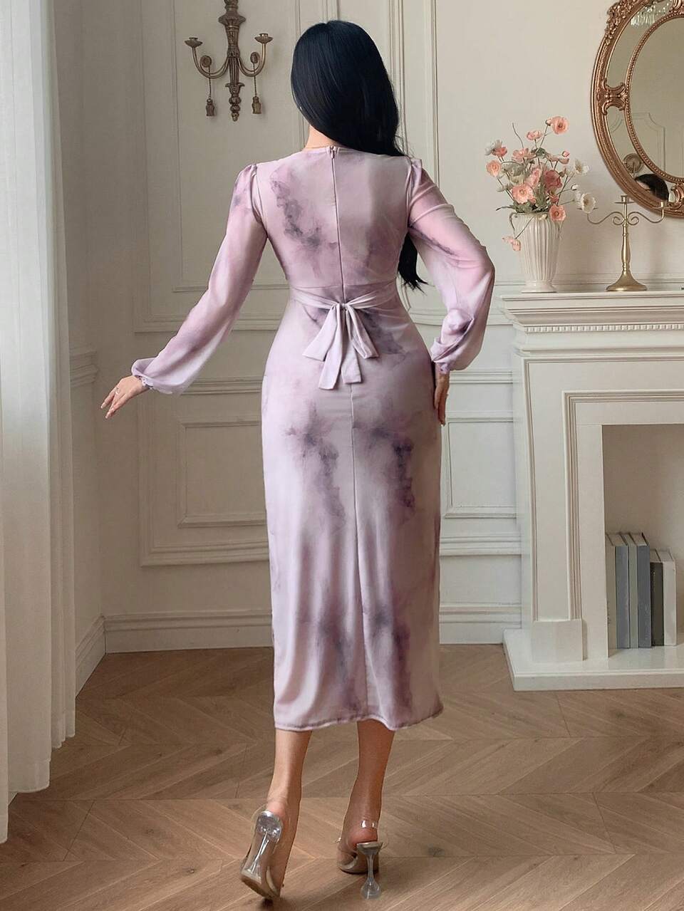 Women's Elegant Mid-Length Party Dress, Spring/Summer Maxi Dress