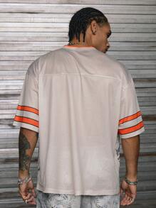 AXEPEAK Áo thun tay ngắn dáng rộng in kỹ thuật số nhiều kích cỡ dành cho nam - Nhiều màu - Xem 2