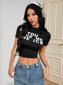 VaVaBold 短袖印花T恤图案T恤女式上衣