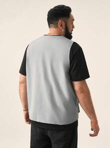 EASEVO Chaleco de montañismo tejido para hombre de talla grande, chaleco sin mangas de frente abierto adecuado para escalada y actividades al aire libre, chaleco de carga de moda sencilla de talla grande para salir, para otoño e invierno - Gris - Ver 2