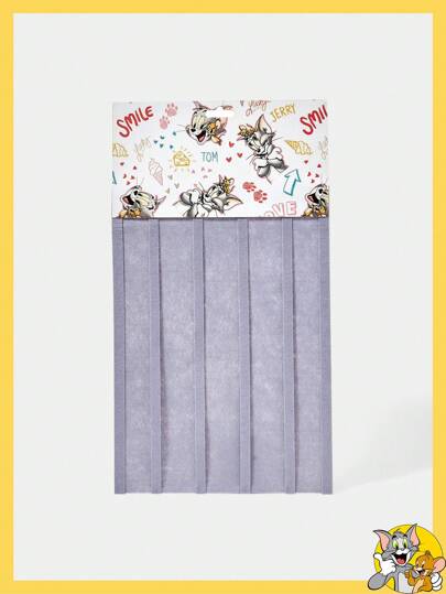 TOM & JERRY X SHEIN 卡通字母图案毛毡布收纳