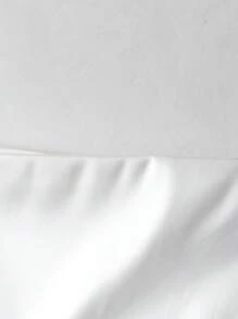 SHEIN Clasi Plus Size Women Elegant And Romantic 3D Flower Decoration On Shoulders, One-Shoulder Satin Floral Bodycon Fitted Elegant Dress,Wedding Guest Dress Women,Summer,Satin Dress,Suitable For Summer