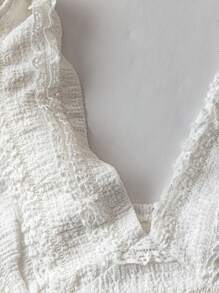 Chiquease Fashionable Elegant Casual Fitted Women Knit Jacquard Top, For Daily Wear - White - View 4