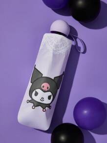 HELLO KITTY AND FRIENDS | SHEIN 1 把可爱卡通图案手动五折晴雨伞，黑胶防晒涂层，50+ UV 防晒效果，适合上学、上班、外出及日常使用，专为大学生、高中生及女性设计 - 淡紫色 - 查看 7