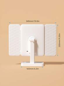 Teckwe Espejo de maquillaje multifuncional con luz, para uso doméstico de escritorio