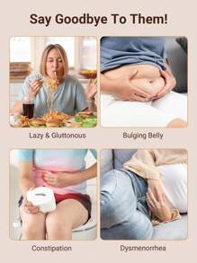 Teckwe Massage Machine, Menstrual Heating Pad, Cycle Heating Pad For Cramps, Hot Massage Stomach Heating Pad For Ladies And Girls To Relieve Pain