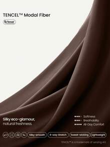 GLOWMODE TENCEL™ 莫代尔 Drift Off 轻盈丝滑不对称露肩长袖运动上衣低冲击瑜伽普拉提健身房工作室日常休闲装