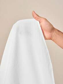 Zivah 2025 New Summer Casual Elegant Vacation Daily Dating Commuting Work Wear Simple Basic Style Lapel Long-Sleeved Drop Shoulder Loose Shirt + Wide-Leg Ultra-Long Pants White Women's Two Pieces Suit White Two Pieces Set Women Women White Summer Set Loungewear Women