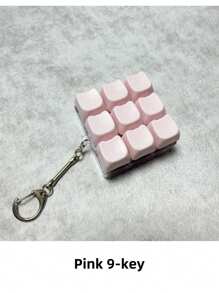 猫形钥匙扣减压玩具，机械键盘开关测试器，钥匙扣，桌面装饰，电话吊坠，创意新奇抗焦虑流行减压玩具