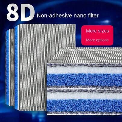 Lõi lọc sinh hóa mật độ cao để lọc nước hồ cá Lõi lọc chống dính 8D, Lõi lọc cao cấp phù hợp với hồ cá trong suốt