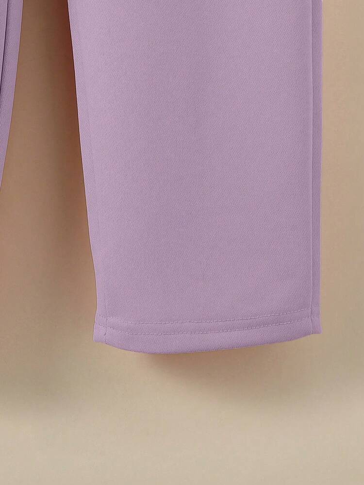 Tween Girl Letter Graphic Sweatshirt & Sweatpants