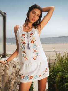 Easelle Women Two Pieces Outfits For Daily Wear - Multicolor - View 5