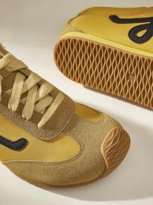 CUCCOO EASI 女士时尚黄色休闲运动鞋 - 黃色 - 查看 9