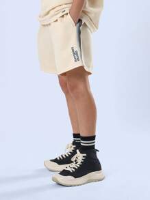 SUMWON Conjunto de dos piezas de manga corta de ajuste relajado para el verano, ideal para vacaciones en la playa en Playa del Carmen, México - Amarillo - Ver 4