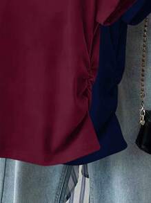 INAWLY 女士休闲纯色短袖T恤，夏季百搭