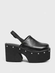 Sugerpunk Sandalias de plataforma con tira en la Top, tacón de cuña súper alto de 11 cm y suela gruesa para mujer