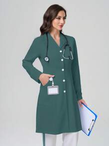 TaskEZ 缺口领实验室外套 - 綠色 - 查看 6