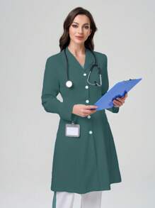 TaskEZ 缺口领实验室外套 - 綠色 - 查看 3