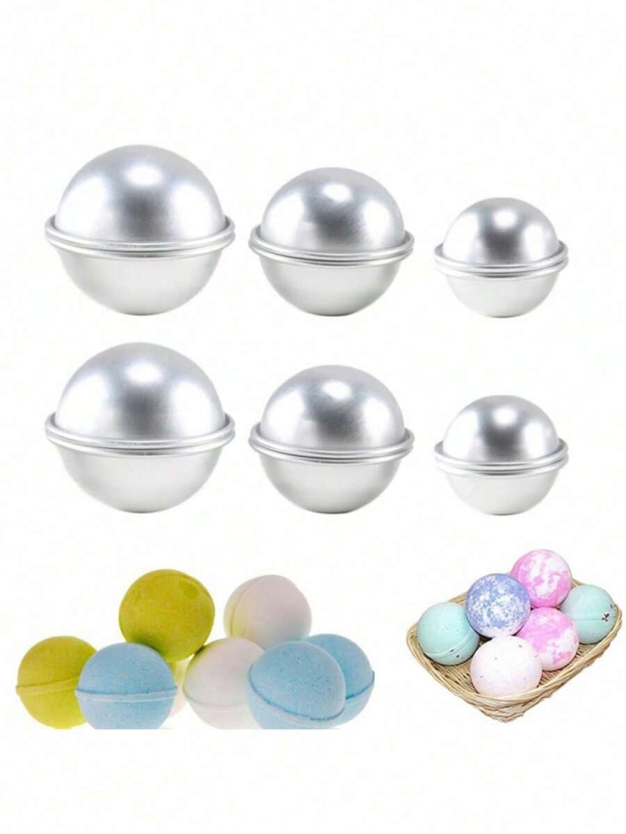 SHEIN 3 Sets Of 6 Reusable Bath Balls And Soap Molds In Various Shapes For Valentine's Day, Valentine's Day Wedding, Birthday, Kitchen, Wedding Supplies, Gifts School Supplies