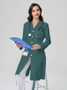 TaskEZ 缺口领实验室外套 - 綠色 - 查看 4