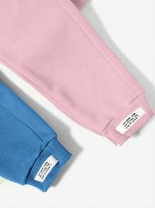 EURMUSE Bộ 2 quần nỉ có dây rút dành cho nữ kèm miếng dán - Nhiều màu - Xem 3