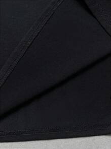 SHEIN Set de 2 piezas de Camiseta de cuello redondo con estampado gráfico y pantalón de chándal para adolescentes varones, versátil para ir y venir, escuela, uso casual diario, vacaciones, ropa deportiva, adecuado para primavera/verano