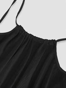INAWLY Vestido informal de tirantes sueltos de unicolor para mujer, para el verano