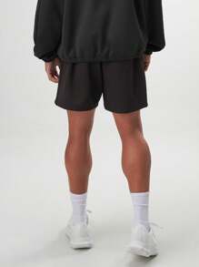 ARC Activewear Performance Shorts Running Basketball Quick Dry Fitness Gym Workout Training Training Shorts - Black - View 2