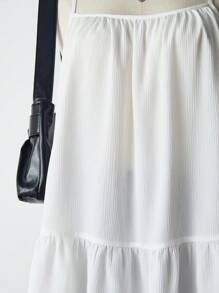 INAWLY 荷叶边吊带甜美休闲度假背心，夏季