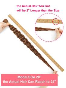 Boho Braids 3 束高容量编织假发，无纬深波浪钩针编织真人发，混合颜色 4/30/4# 原生发接发，足够整个头部重量 4.93 盎司无结辫子接发，万圣节服装 - S4/30/4 - 查看 5