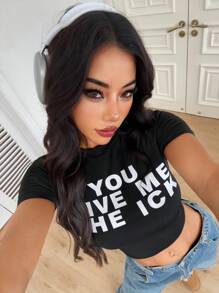 VaVaBold 短袖印花T恤图案T恤女式上衣