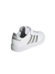 Adidas Grand Court 2.0 Shoes Kids IH5532 White - Cloud White / Matte Silver / Cloud White - View 2