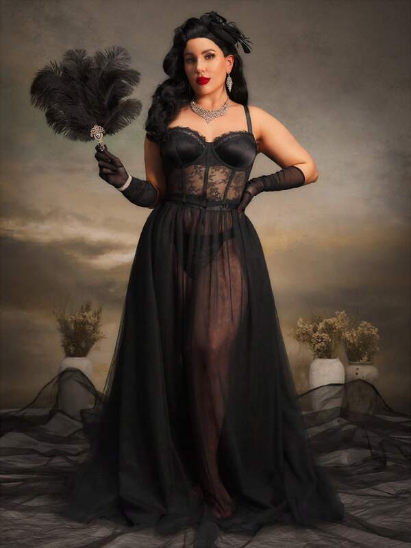 PinupGlam Underwire Underwire, Lace Patchwork, Lift-Up Bras, Eyelash Lace, Slimming, Vintage, Palace Style Plus Size Bras & Wirefree Bras