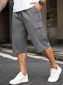 Manfinity Homme 大码男士休闲百搭7英寸工装裤