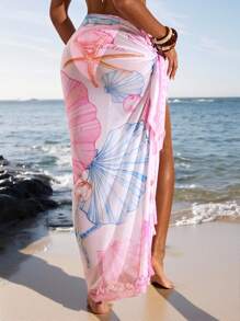 Opulessa Women's Beach Shell Print Cover Up Sarong Skirt For Vacation ,High Waisted, High Waisted Beach Sarong,Country Concert, Suitable For Going Out, Concert,Club, Date,Vacation,Beach, Elegant Skirts For Women,Date, Concert, Party, Club,,Elegant Vacation Outfits, Summer Beach Outfits, Sexy Club Outfits, Casual,Vacation,Vacation Outfits Women,Vacation,Summer Holiday Outfits ,Holiday Outfits For Women,Holiday,Vacation Outfits For Women,Vacation Dress,Elegant,Going Out,Party,Beach,Beach Dress,Beach Shorts,Beach Dresses,Beach Outfits For Women,Beach Skirt,Beach Set,Beach Outfit,Beach Outfit For Women,Summer,Summer Clothes,Summer Holiday Outfits,Flower,Graphic,Carmaval,Carnival,Festival,Spring To Summer - Multicolor - View 5