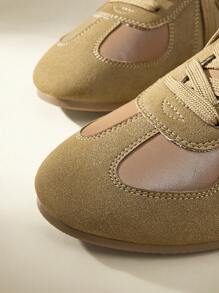 CUCCOO EASI Giày thể thao nữ thời trang thoải mái giản dị thiết kế tối giản - Màu Khaki - Xem 10