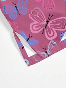 PopScrub Top de uniforme de scrub con diseño de mariposa colorida y lindo - Multicolor - Ver 7
