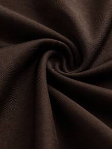 SHEIN Teen Girl Solid Color Ruched Bust Casual T-Shirt, Back To School , Cute, Holiday Family Outdoor Spring Picnic Everyday Wear, Suitable For Various Occasions Cute Top