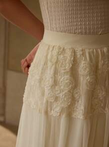 MOTF PREMIUM Falda fluida con aplicaciones - Albaricoque - Ver 7