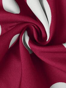 SHEIN MOOSTA Váy chữ A hở vai in hình nấm dễ thương cỡ lớn - Màu Hồng Tươi - Xem 5