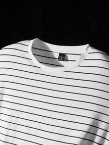 NEON BLANC 男士针织条纹圆领短袖 T 恤 青少年男孩服装>青少年男孩 T 恤