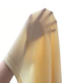 Manfinity Homme Men's Summer Casual Solid Color Textured Polo Shirts