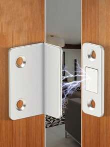 1pc Punch-Free Magnetic Door Catch For Sliding Door, Drawer, Wardrobe - Multicolor - View 1