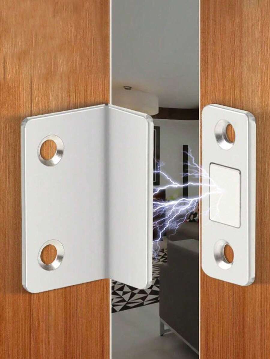 1pc Punch-Free Magnetic Door Catch For Sliding Door, Drawer, Wardrobe - Multicolor - View 1