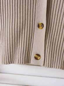 Souflis Souflis Set maglione di maglia per ragazze - Cardigan a maniche lunghe + pantaloni, versaile, di moda, semplice e carino, adatto per indossare in casa e per viaggiare