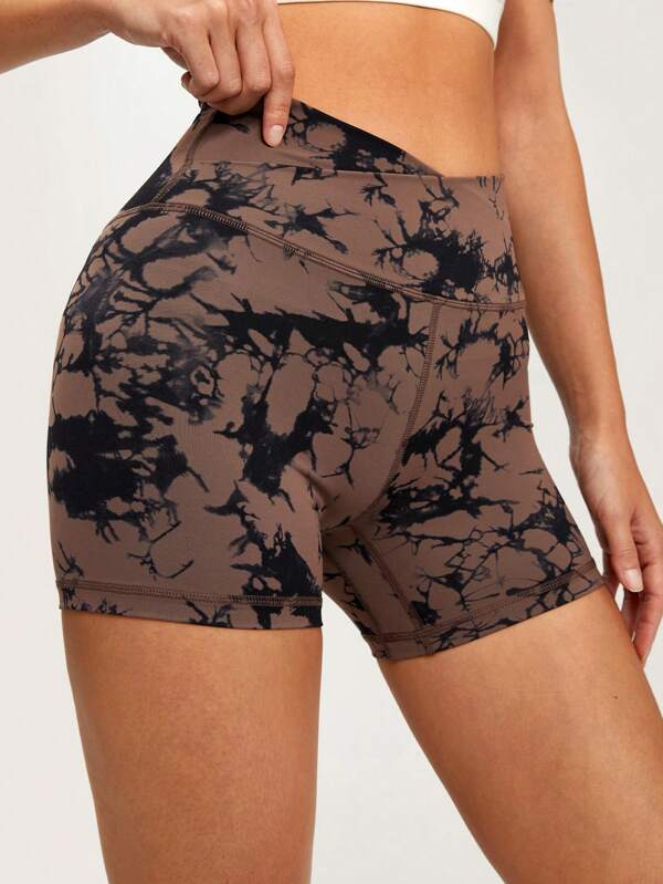 GLOWMODE 4.3" FeatherFit™ Crossover Cutie Biker Shorts Low Impact Cycling Running Gym Workout Summer