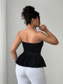 Elenzga 女式加大码纯色简约休闲衬衫