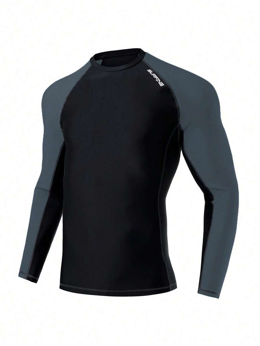 Manfinity KASUA 男式撞色拼接插肩袖冲浪运动衫