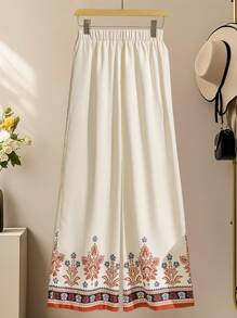 Lacomfia 2件套休闲装-短袖定位花印花衬衫+定位花印花裤，春夏 - 彩色 - 查看 3